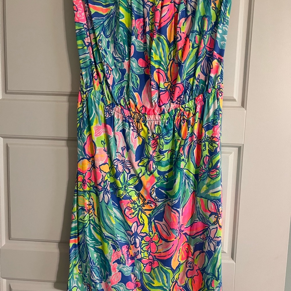 Vibrant Floral Print Dress
